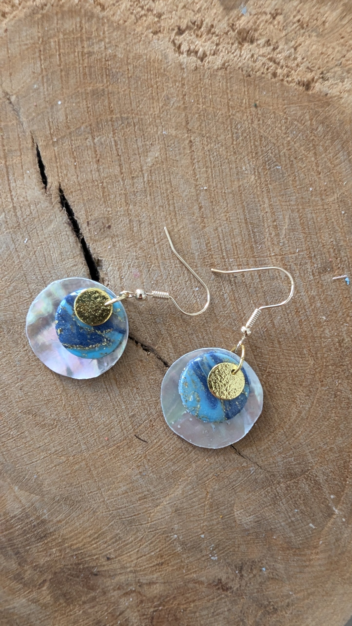 Boucles d'oreilles Nacre d'ormeaux