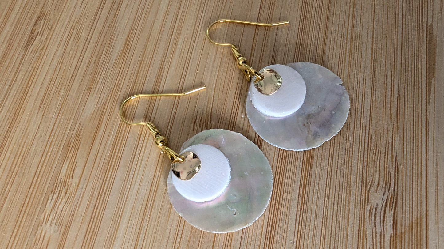 boucles d'oreilles Nacre d'ormeaux