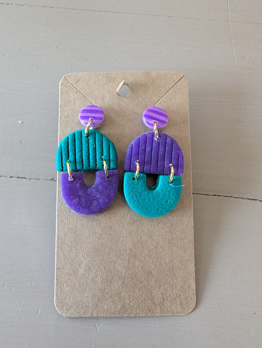 Boucles d'oreilles "Nostalgie 90 " – Argile Polymère Faite Main