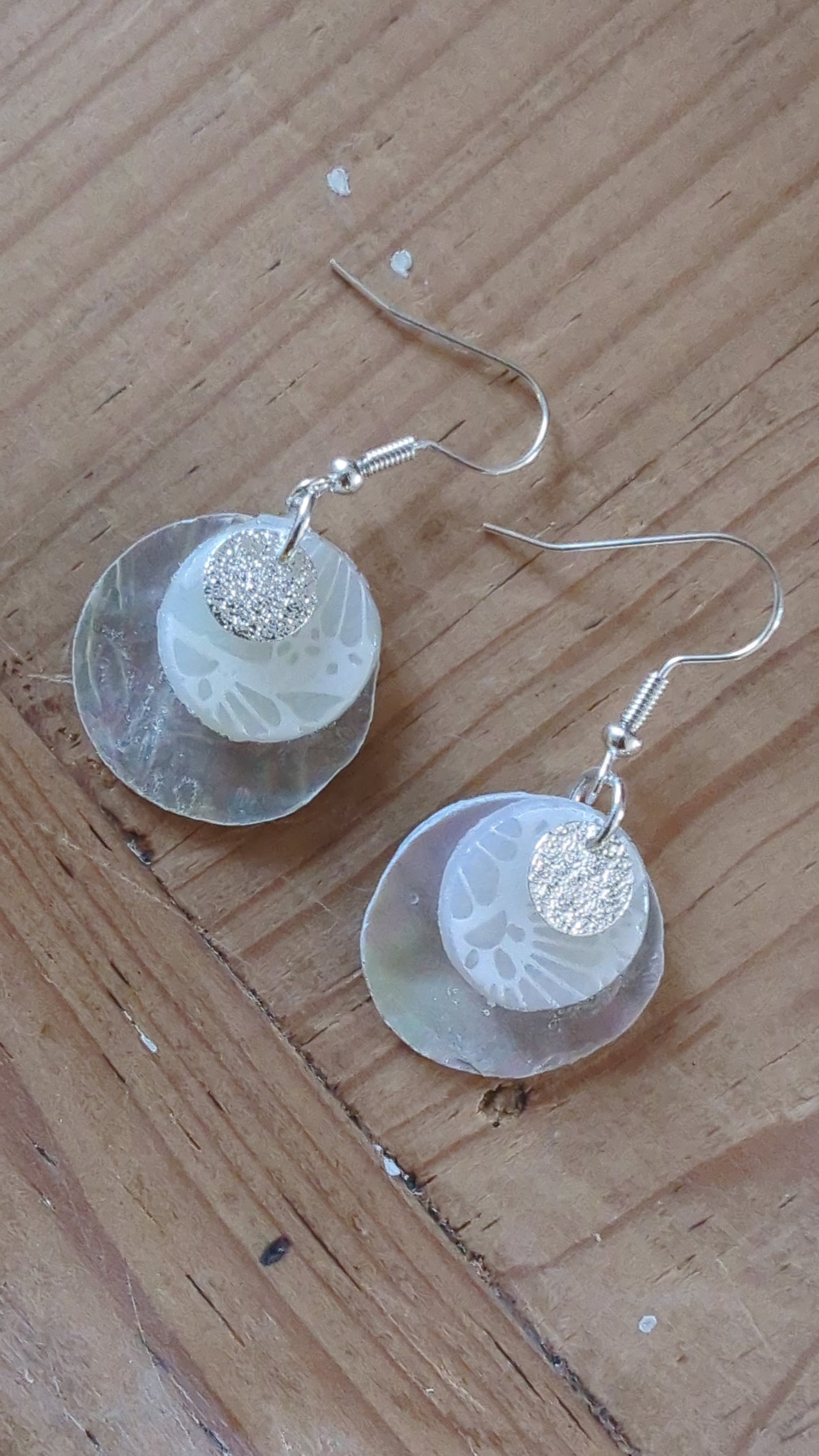 Boucles d'oreilles Nacre d'ormeaux