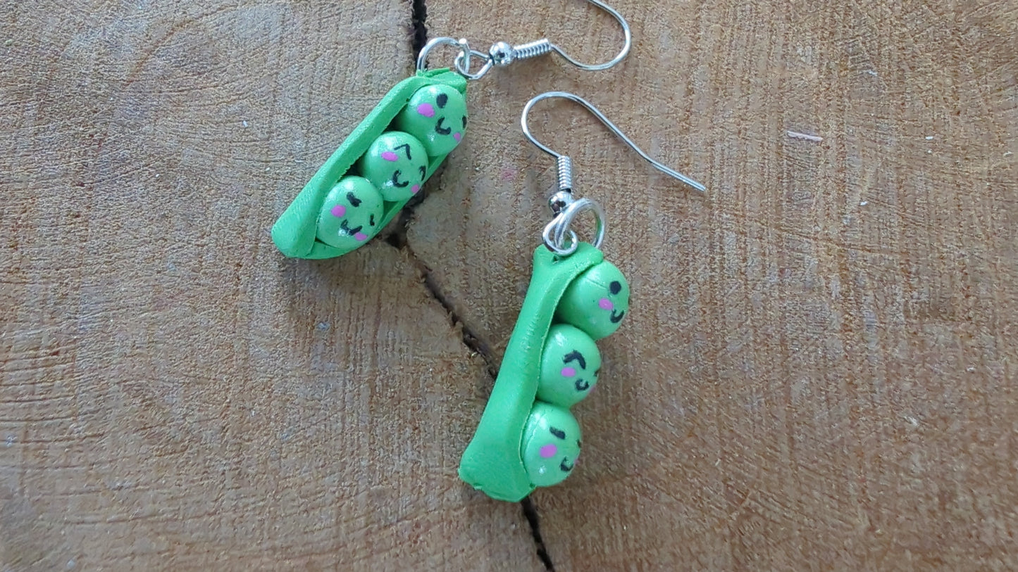 Boucles d'oreilles PETITS POIS KAWAI